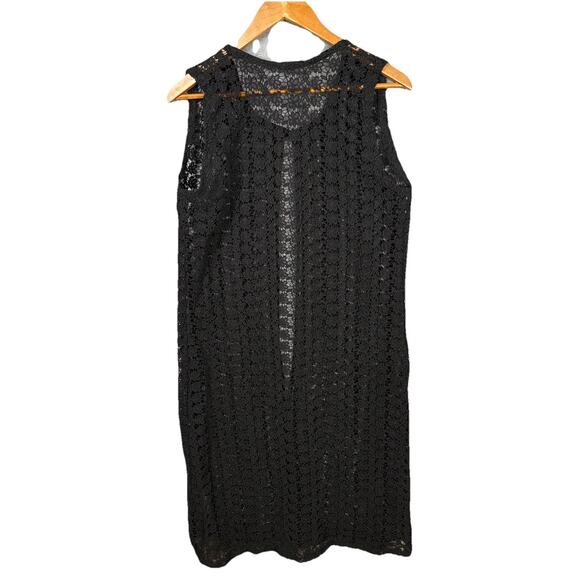 Women’s Long Line Cardigan Crochet Open Knit Lace Witchy Whimsigoth Fairy Grunge - Picture 4 of 7